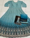 Avni By Sayuri Georgette With Sequence Work Gown With Dupatta Wholesale In India